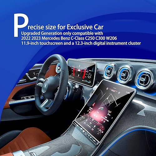 Miniatura 2 de 2024 2025 Mercedes Benz C300 GLC300 Protector de pantalla para 2024 2022 2023 2025 Mercedes C300 GLC300 4matic W2062023 2024 AMG C432024 AMG C63 46