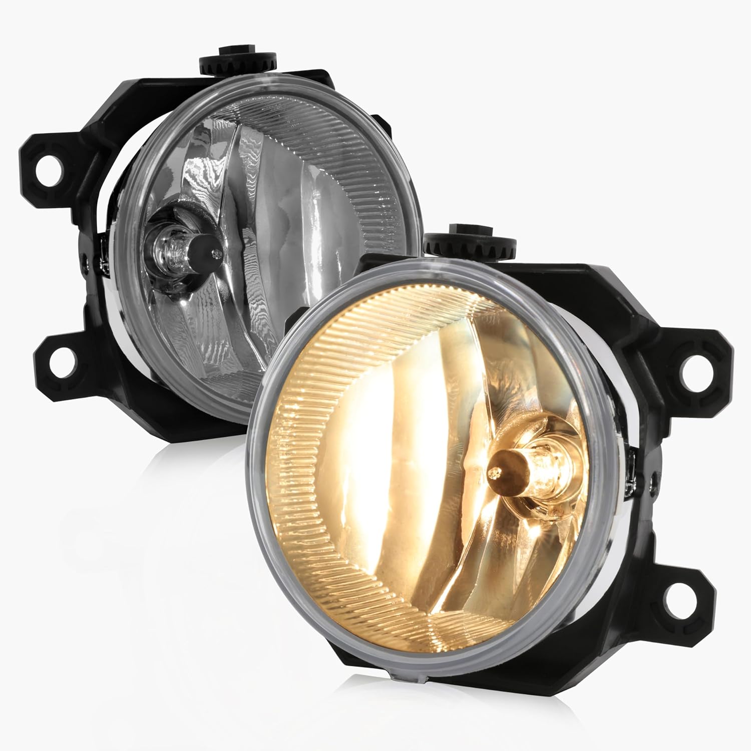 HECASA Pair Fog Light Compatible with 2013-2021 Subaru Crosstrek Forester Impreza Legacy WRX STi Replacement for SU2592126 SU2593126 Driving Fog Lamp w/Bulbs Clear Lens Driver&Passenger Side - Image 2