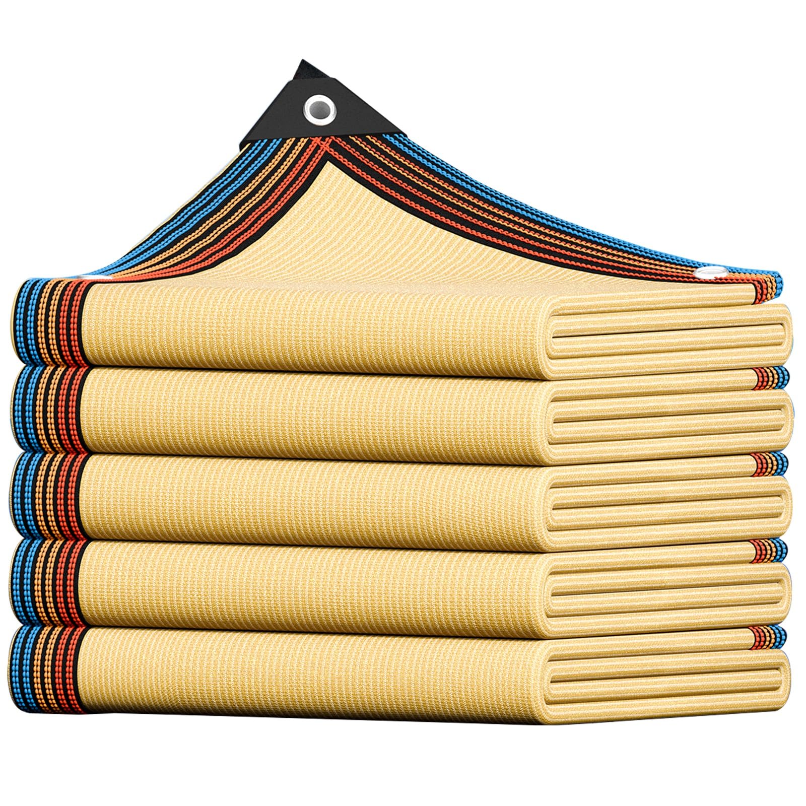 Tissu d'ombrage anti-UV avec oeillets de fixation pour une haute protection solaire