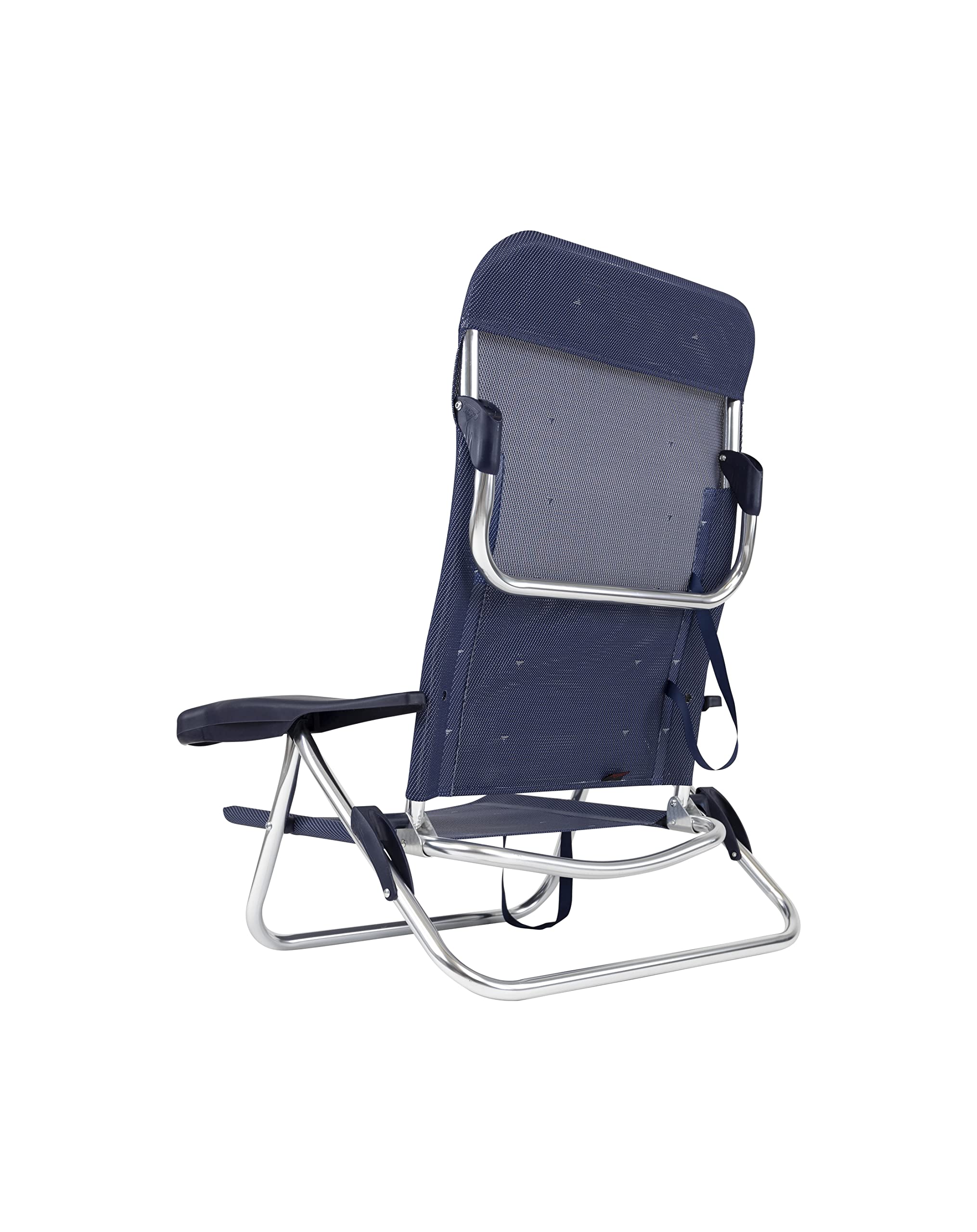 Crespo - Silla de Playa de Aluminio 7 Posiciones AL/221-M - Azul Marino