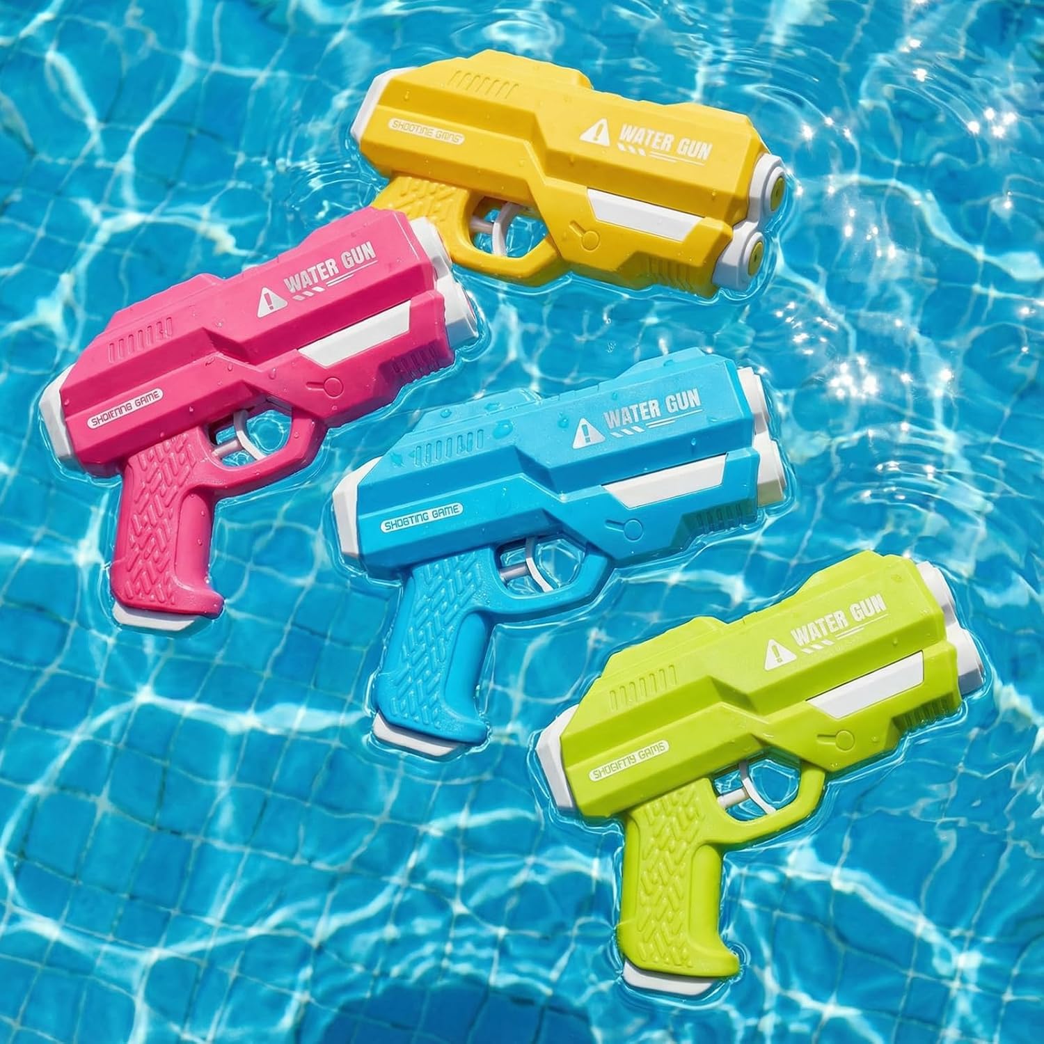 Dsmile Water Guns for Kids, Outdoor Water Toys-2 Pack Dual Nozzles Squirt Guns for Summer Swimming Pool Beach