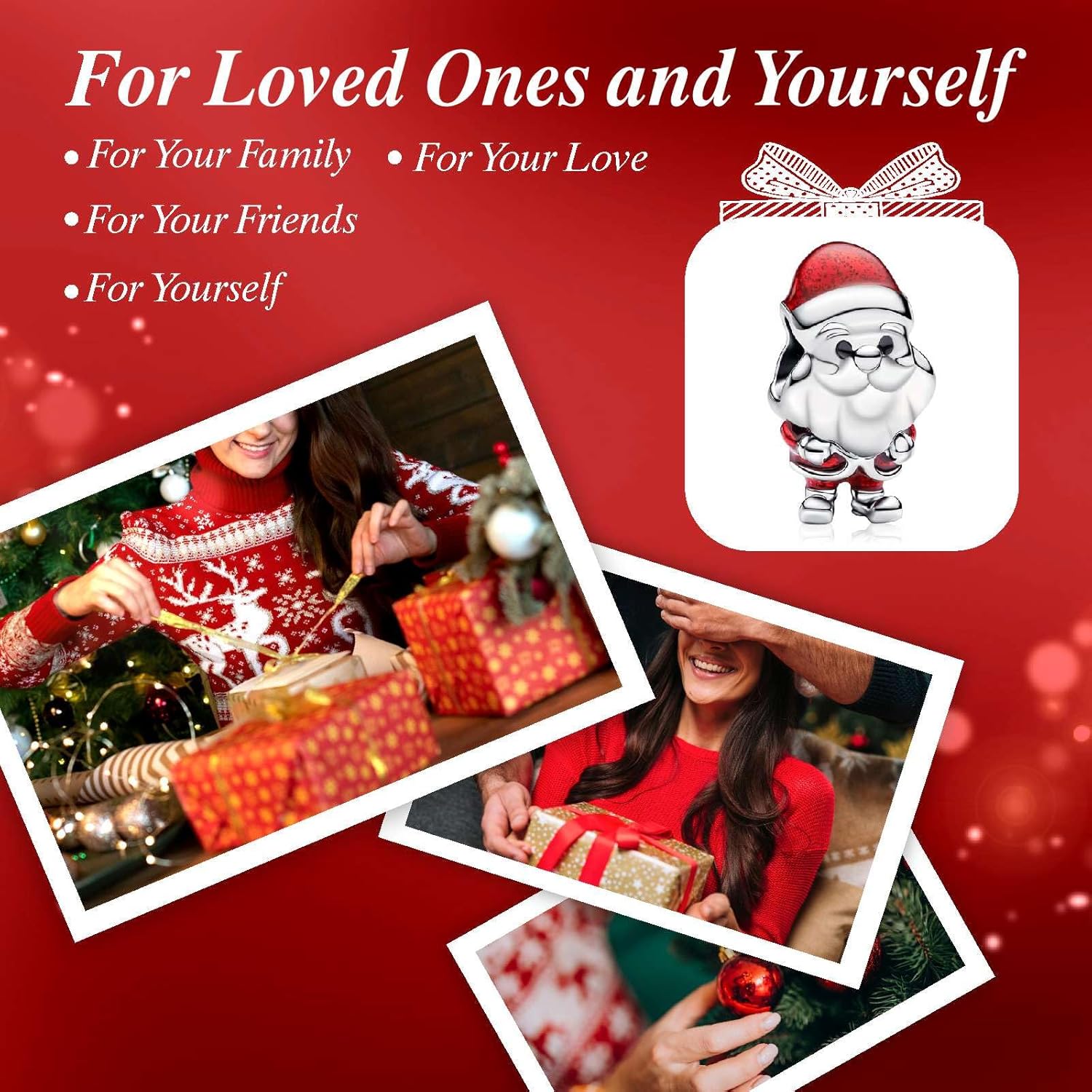 Holiday Heart cute Charms S925 Sterling Silver Bead for Bracelets and Necklaces for Family Birthday Women Jewelry Present - Image 7