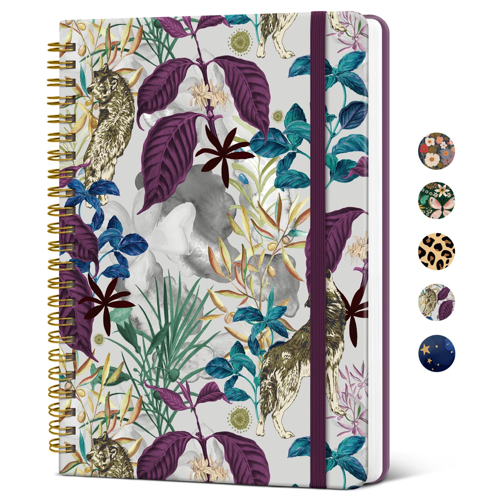 Prise de notes efficace avec le journal à spirale A5 jungle