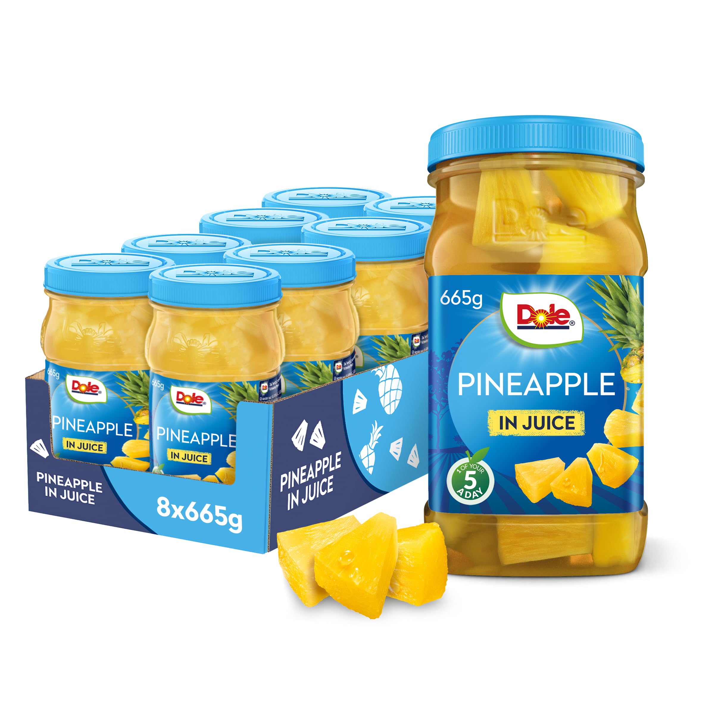 DOLE PINEAPPLE CHUNKS IN JUICE JAR 8X665G
