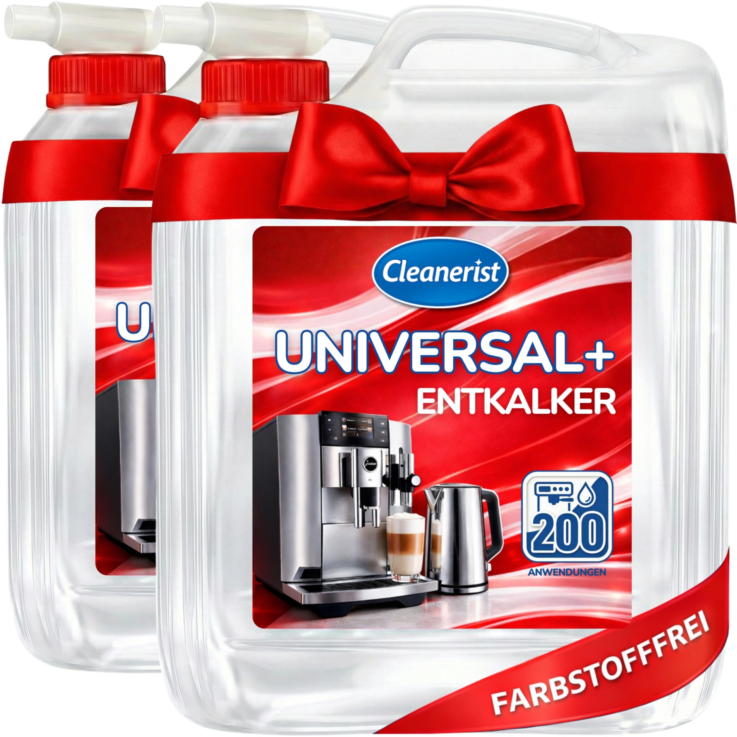 Cleanerist - 2 taniche da 10 l di anticalcare concentrato universale [400 applicazioni], senza coloranti, per macchine da caffè automatiche, bollitori elettrici, elettrodomestici, cucina e bagno