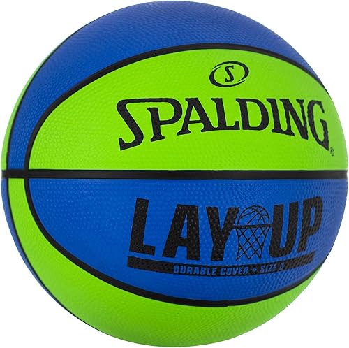 Miniatura 2 de Spalding Layup Mini Rubber Outdoor Basketball Acostarse - Verde/Azul,Acostarse - Azul/Naranja,https:/ www.Yaxa/dp/undefined