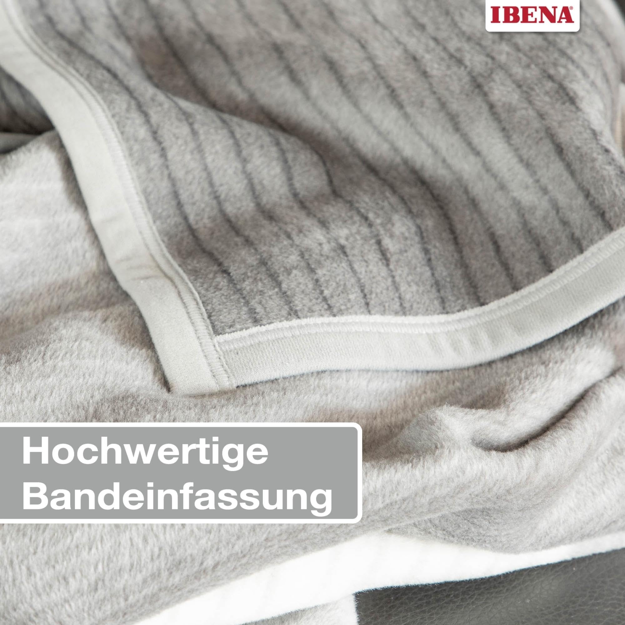 Ibena Granada - Coperta 150 x 200 cm, Colore: Grigio Scuro