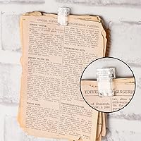 Vista 4 de 100 clips adhesivos para colgar, clip de pared de tapiz de plástico para decoración de oficina y hogar