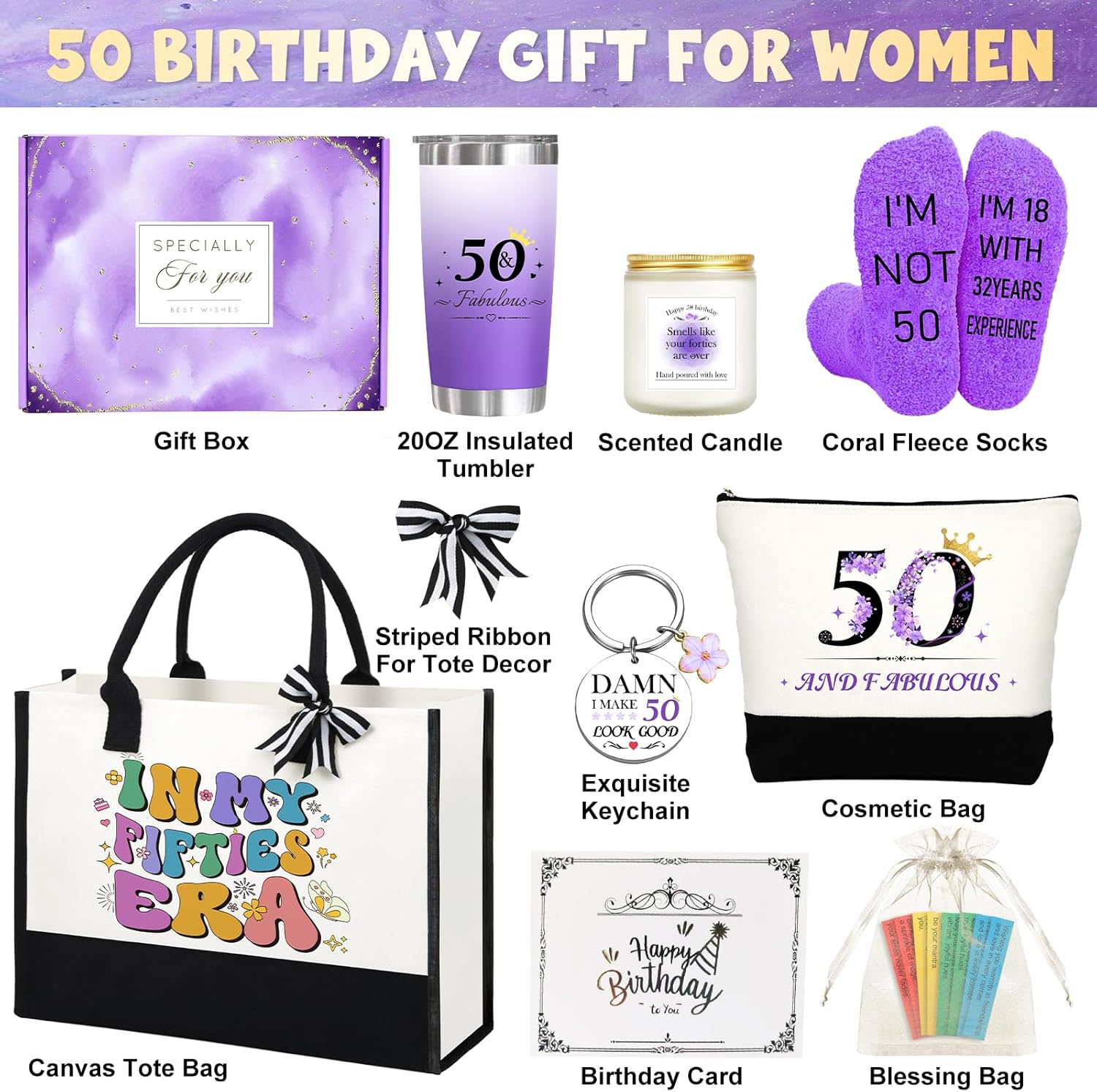 50th 1975 Birthday Gifts for Women, 50 Year Old Birthday Fabulous Gifts for Women - Image 3