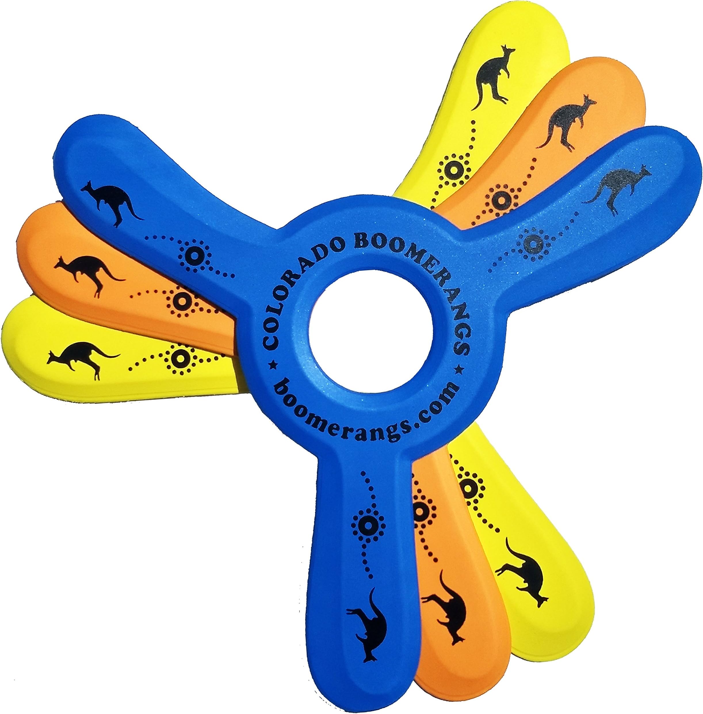 Colorado Boomerangs Kanga Boomerang 3 Pack, 3 Kids Boomerangs from