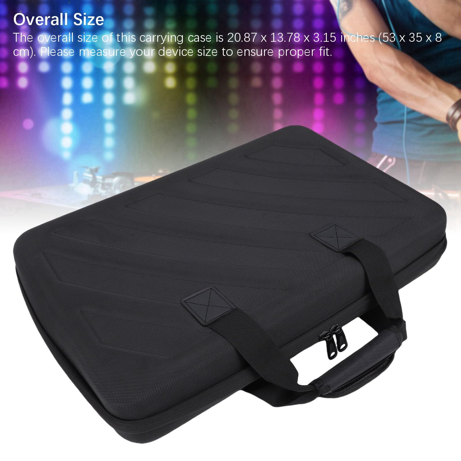 Estuche de Transporte para Controlador de DJ con Exterior de EVA Moldeado y Acolchado de Espuma, 20,87 x 13,78 x 3,15 Pulgadas, para DDJ FLX4 / 400 / SB3 / SB2 / RB 2