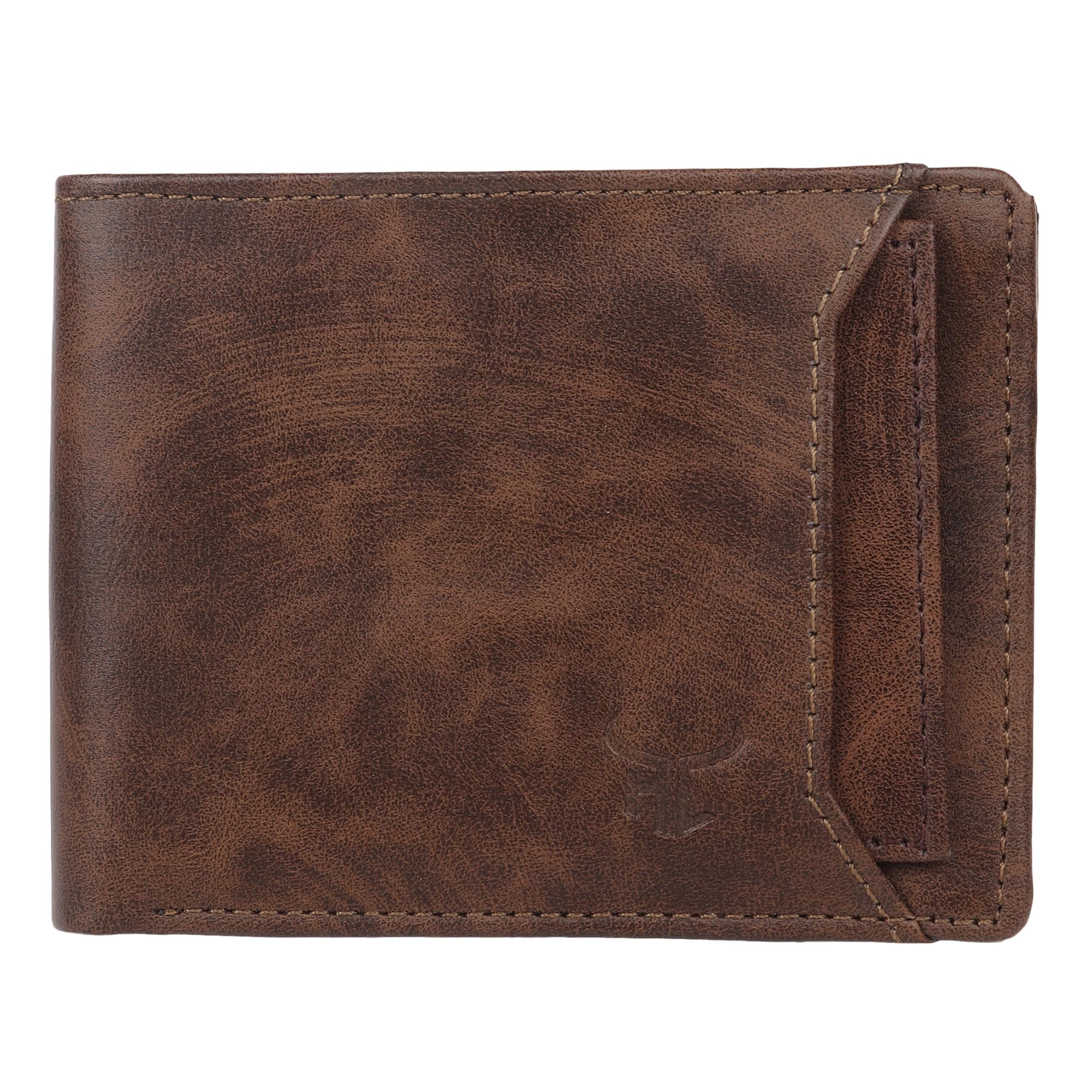 Stylish & Exclusive Faux Leather Brown Wallet for Men I Slim & Compact Wallet I 10 Card Slots I 2 Currency Slots | 1 Coins Slots-image-7