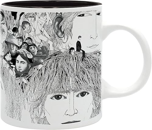 Miniatura 2 de ABYstyle The Beatles Revolver - Taza de té de cerámica para café 11 onzas banda de artista musical vasos para el hogar y la cocina regalo esencial