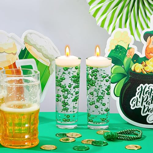 Miniatura 4 de Tondiamo Guirnalda de perlas artificiales para velas flotantes, cuentas de perlas de imitación, guirnalda de decoración para jarrones, relleno de