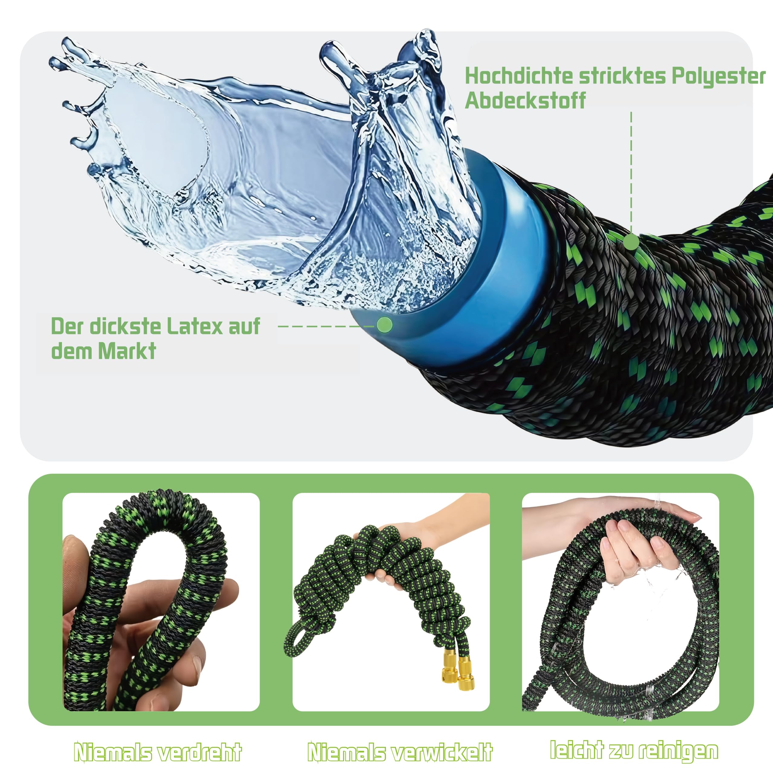 Kit di tubi da giardino espandibili per tubo da giardino (45 m)
