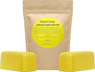 Raw African Shea Butter 2 lbs. Bar 100% Pure Natural Unrefined YELLOW - Imported From Ghana - Ideal Moisturizer For Dry Skin, Body, Face And Hair Growth. Great For DIY Soap and Lip Balm Making.