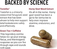 Vista 3 de Force Factor Test X180 Ignite Potenciador total de testosterona para hombres con semillas de fenogreco y extracto de té verde para construir músculo