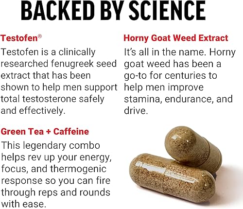 Miniatura 12 de Force Factor Test X180 Gummies Booster de testosterona para hombres con Tongkat Ali, hierba de cabra cachonda, Tribulus Terrestris, fenogreco, maca