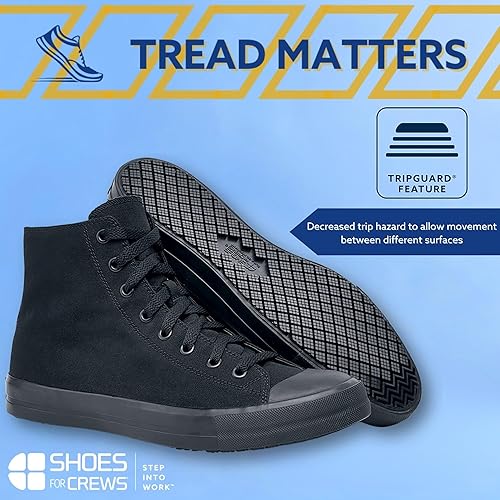 Miniatura 4 de Shoes for Crews Zapatillas de trabajo unisex antideslizantes de caña alta - Zapatos cómodos y resistentes al agua para mujeres y hombres para
