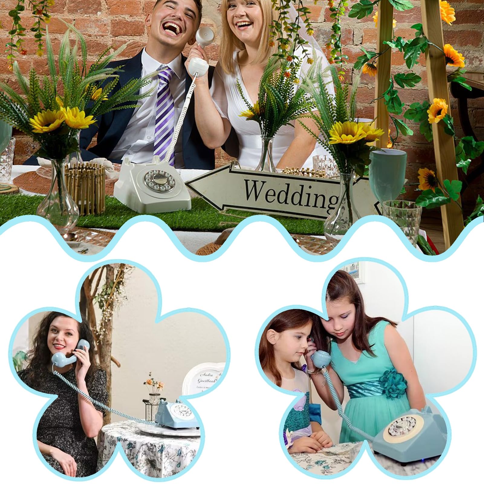 Amazon.co.jp: オーディオゲストブックウェディング電話記録誕生日の