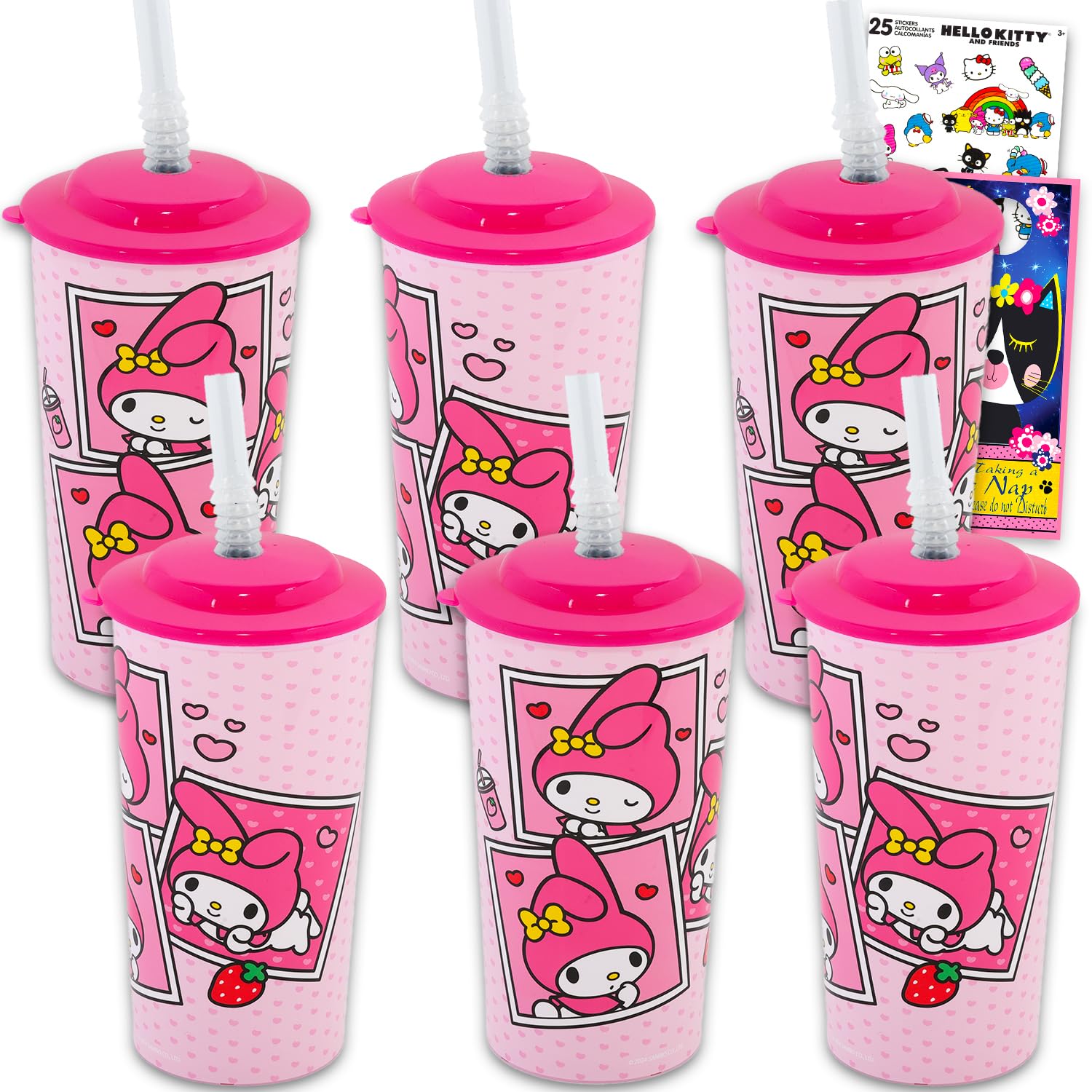 Amazon.com | SANRIO My Melody Kids 16 Oz Reusable Cups Party Favor
