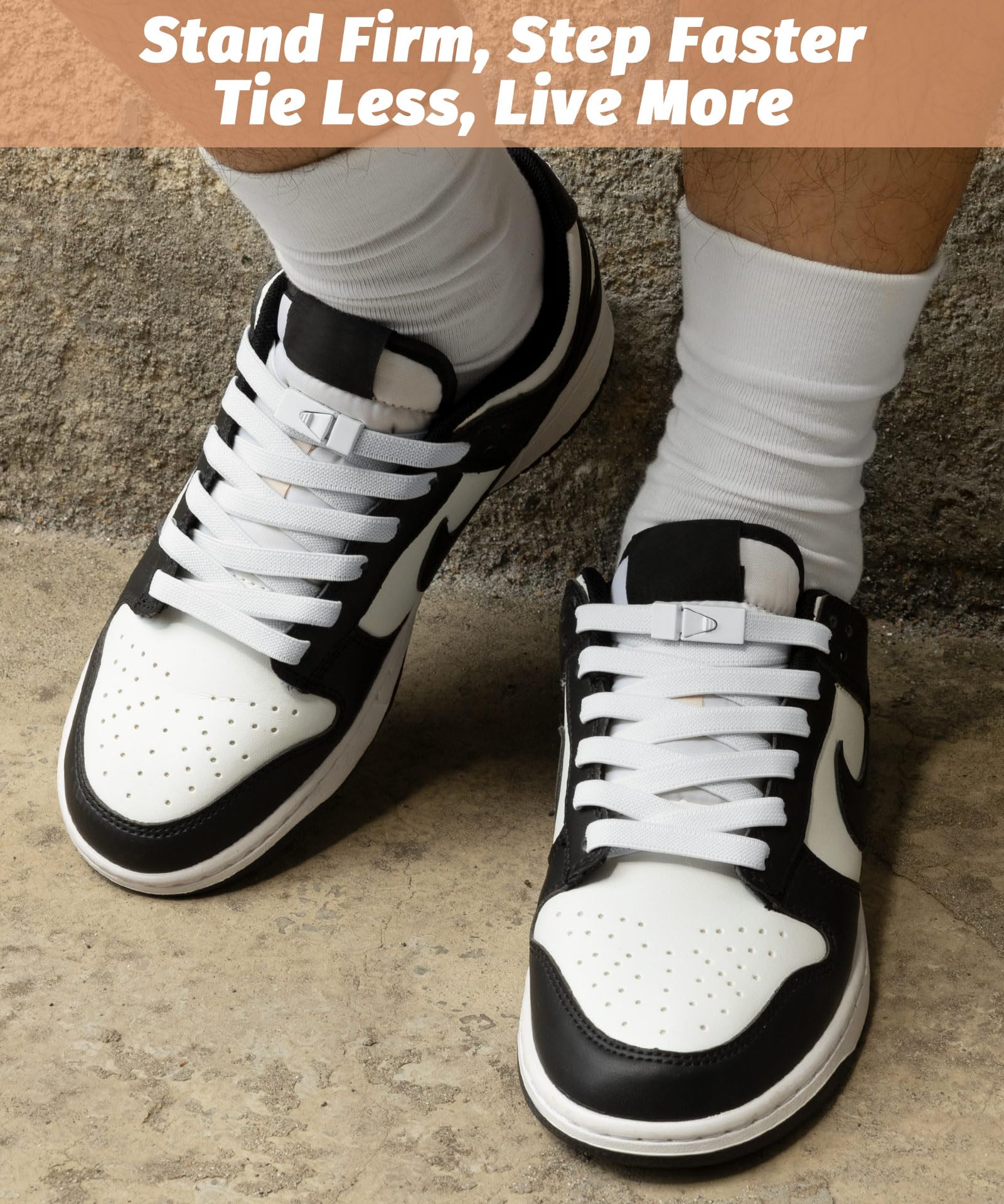Cordones Elásticos Deportivos Sin Lazo 8mm Stepace 2 Pares Adultos Niños