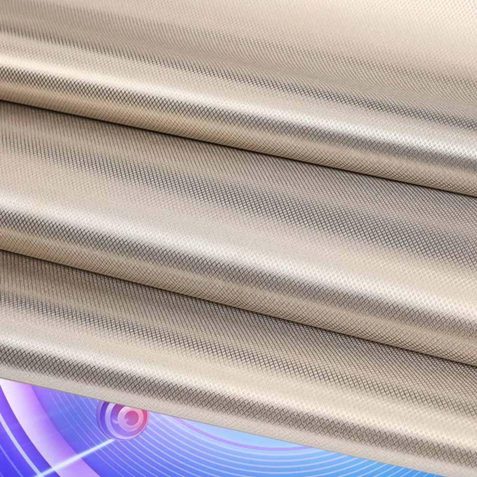 EMF Protection Faraday Fabric RFID Fabric RFID Shielding Fabric Protection EMP Military Grade Material Signals (WiFi Cell Bluetooth RFID EMF Radiation),silver-7x1.1m