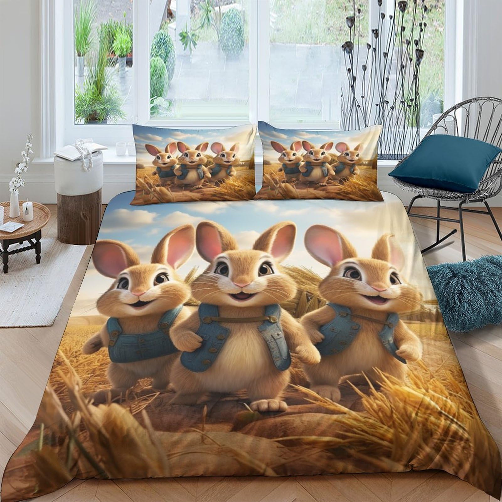 Housse de couette jungle 200x200cm pour créer un cocon de douceur dans la chambre d'enfant