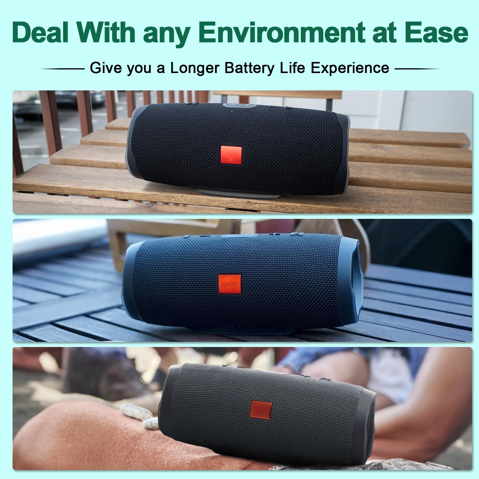 7800mAh Batería Compatible con JBL Charge 4, JBL Charge 4J, JBL Charge 4BLK Speaker Batería de Repuesto
