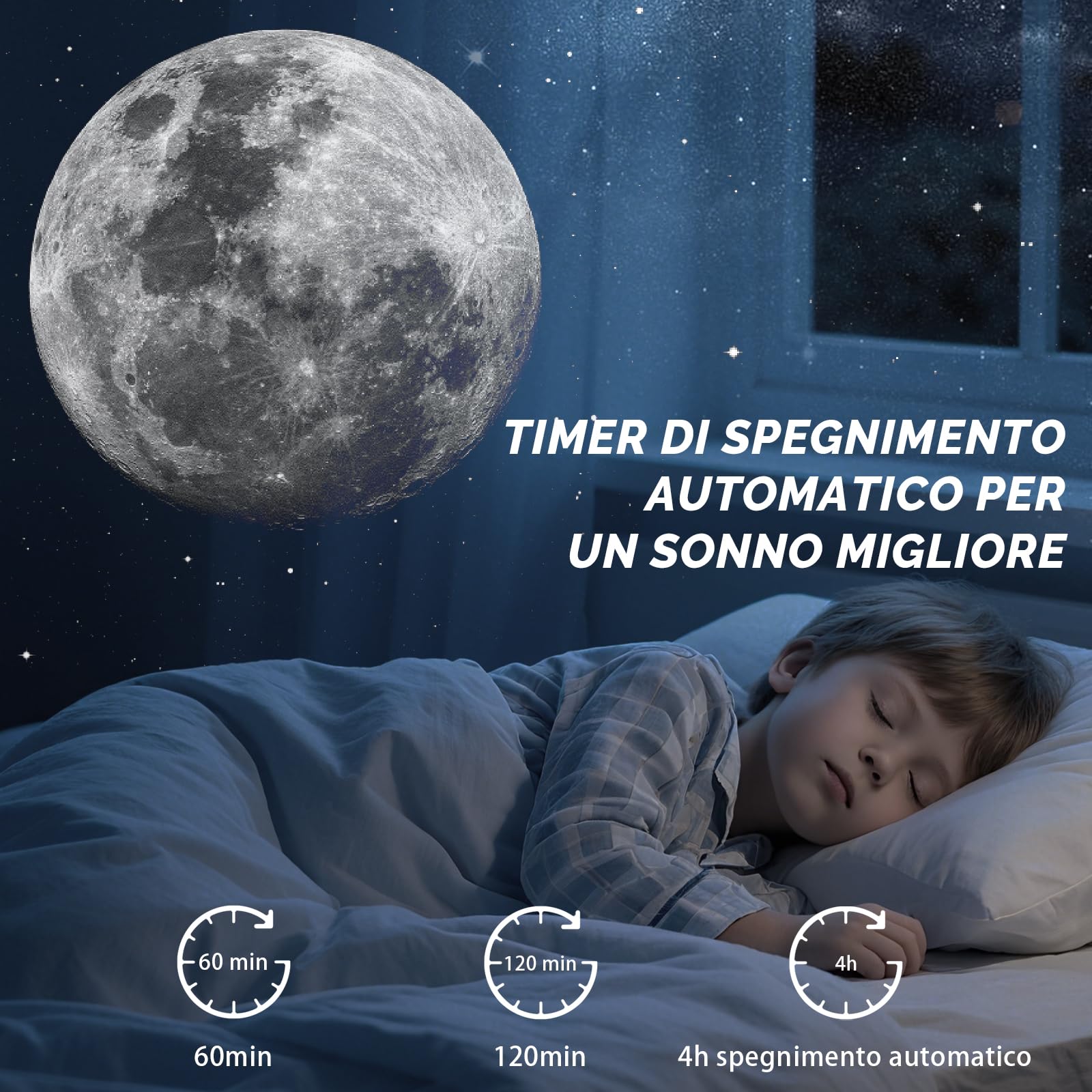 Proiettore Galassia, Proiettore Stelle Soffitto Planetaria Cielo Stellato Luce Notturna con Striscia Luminosa, Meteor and Galaxy Projector per Bambini Adulti Camera Regalo Compleanno Natale