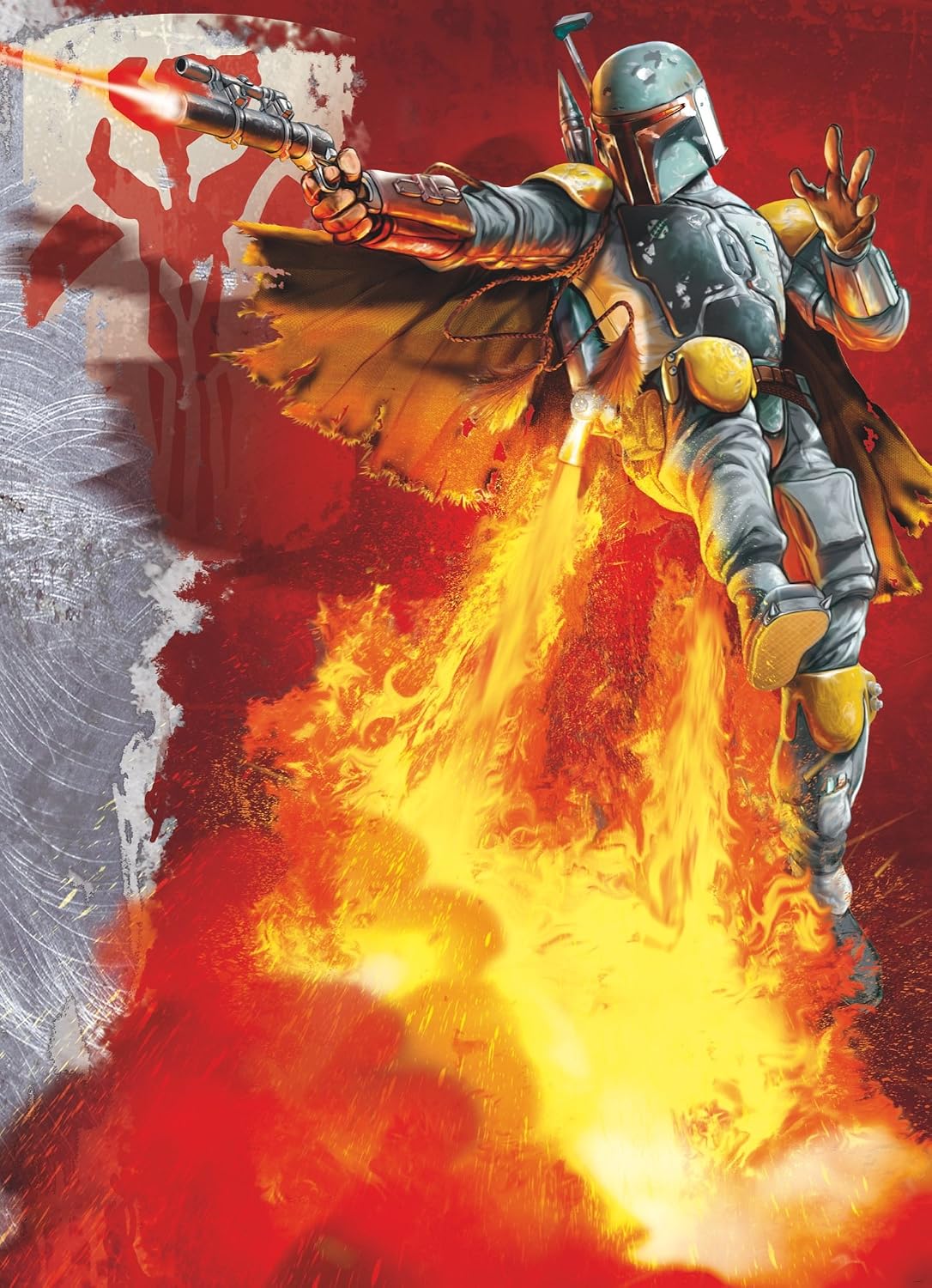 Komar Star Wars Boba Fett Wallpaper Mural, Vinyl, Multi-Colour, 184 x 0.2 x 254 cm - Image 3