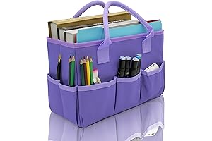 Cupohus Teachers Toolbox: Portable Craft Storage Organizer Tote Bag