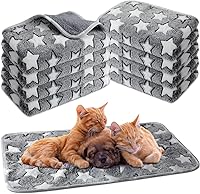 Vista 9 de Tudomro 8 Piezas Mantas para Conejillo de Indias Absorbentes Lavables Ropa de Cama de Vellón Animal Forros de Jaula Impermeables Reutilizables