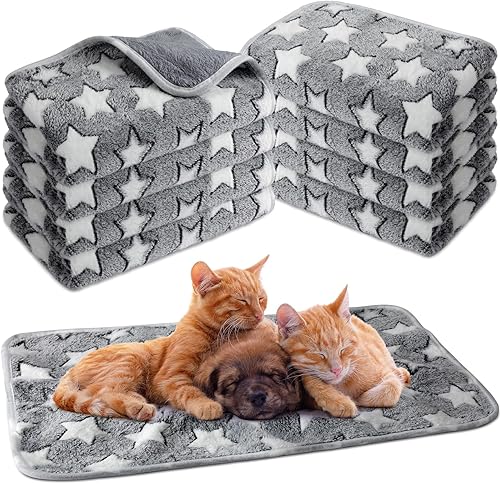 Vista 13 de Tudomro 8 mantas absorbentes y lavables de conejillo de indias, forro polar de animales, impermeables, reutilizables, para orina para mascotas