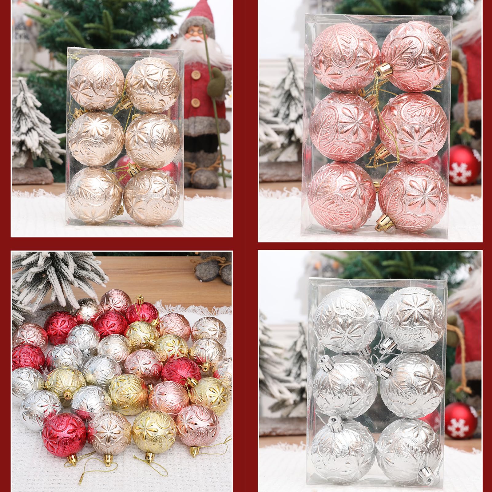 Festival Hängekugel Ornament, tragbare Festival Baubles Ornamente, Verschiedene Weihnachtsbaum Hängeverzierungen, Baumbesatz
