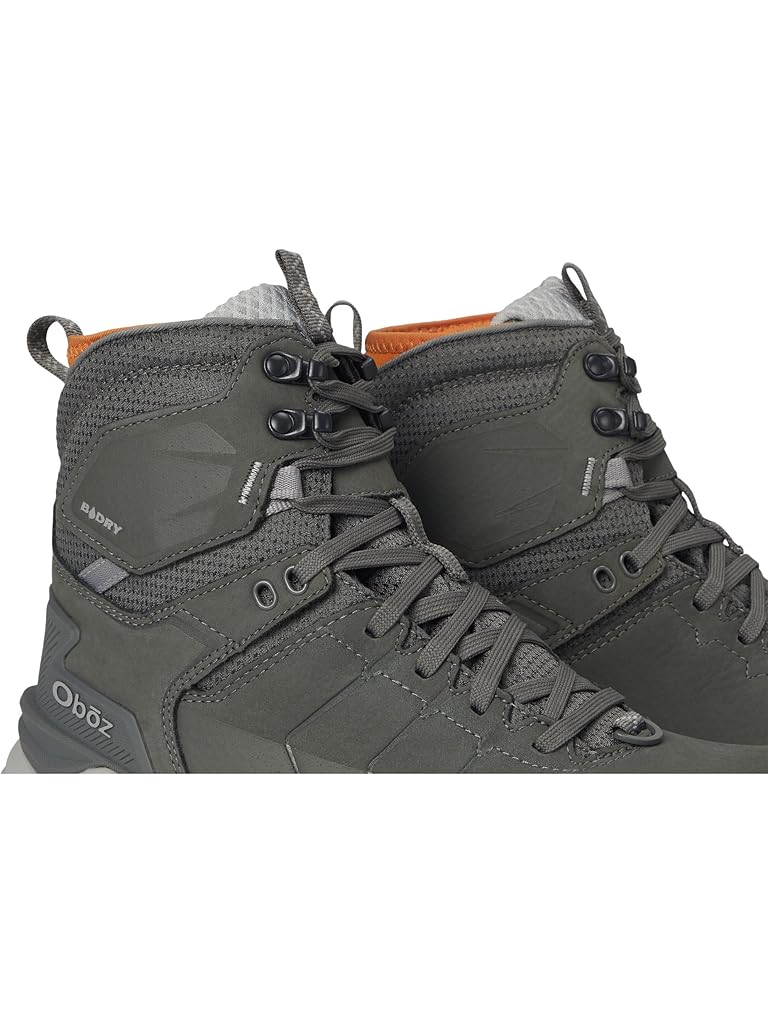Gray Oboz Bangtail Mid Insulated B-Dry