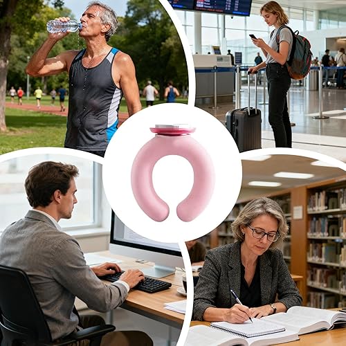 Miniatura 4 de Almohadilla térmica para el cuello  Almohadilla de enfriamiento cálida  Botella de agua caliente para el cuello  para mujeres, familia, hogar,