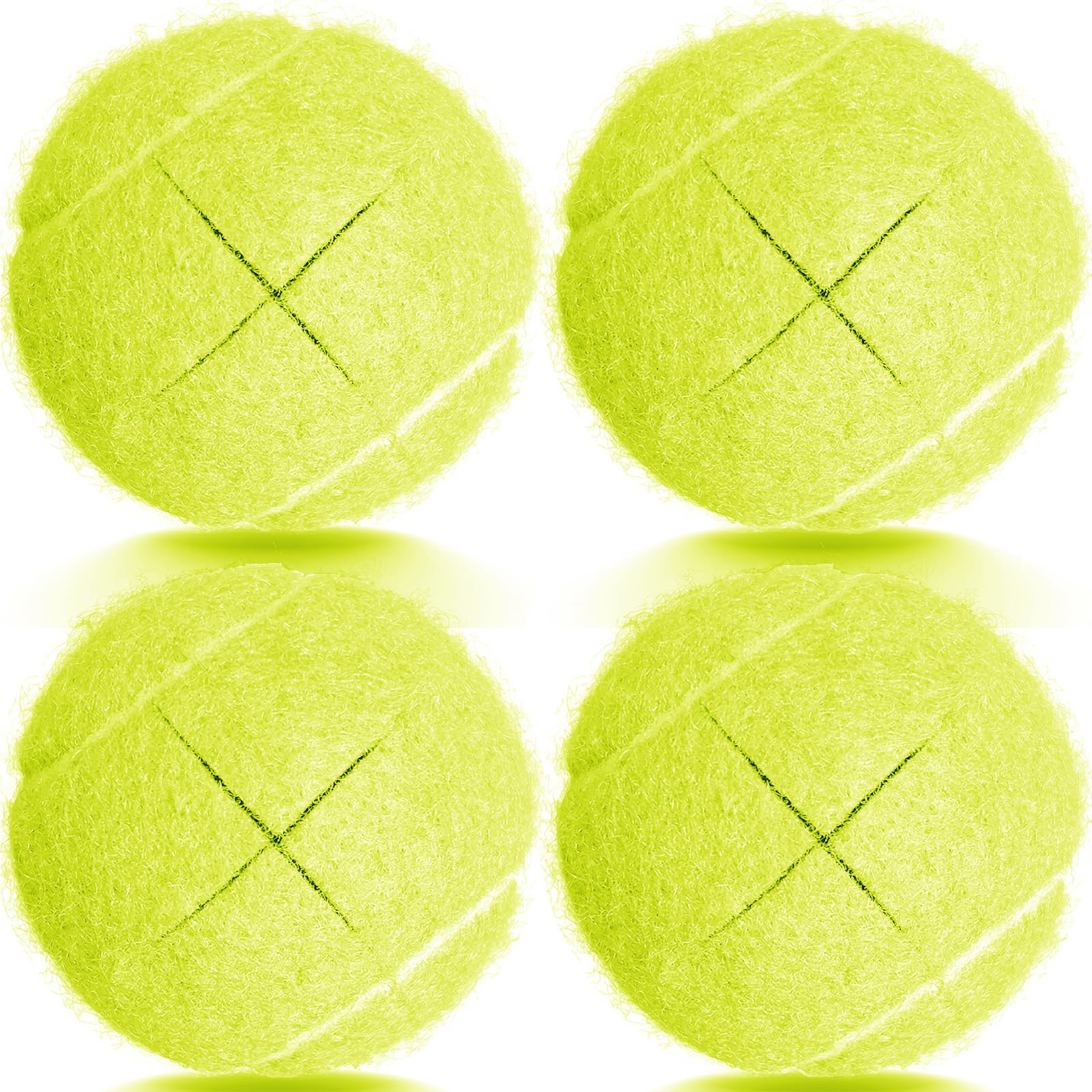 Tennis Balls for Walkers Pre Cut, 4Pcs Walker Tennis Balls Precut Tennis Balls for Walkers Legs, Universal Precut Gilde Balls for Chairs, Desks, Heavy Duty Long Lasting Floor Protection
