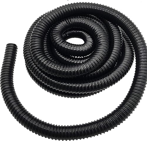 Miniatura 3 de Tubo de estanque corrugado negro de 34 pulgadas de diámetro, manguera de piscina de PVC a prueba de torceduras, tubo de estanque de cascada, 34