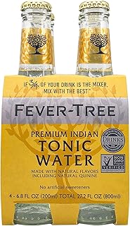 Fever-Tree, Water Tonic Natural Bottle, 6.8 Fl Oz, 4 Pack