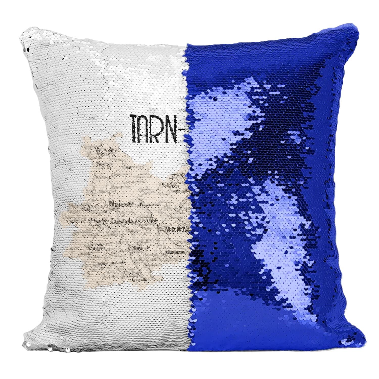 Coussin Sequin Bleu Carte Ancienne 82 Cadeau Idéal Souvenir Montauban