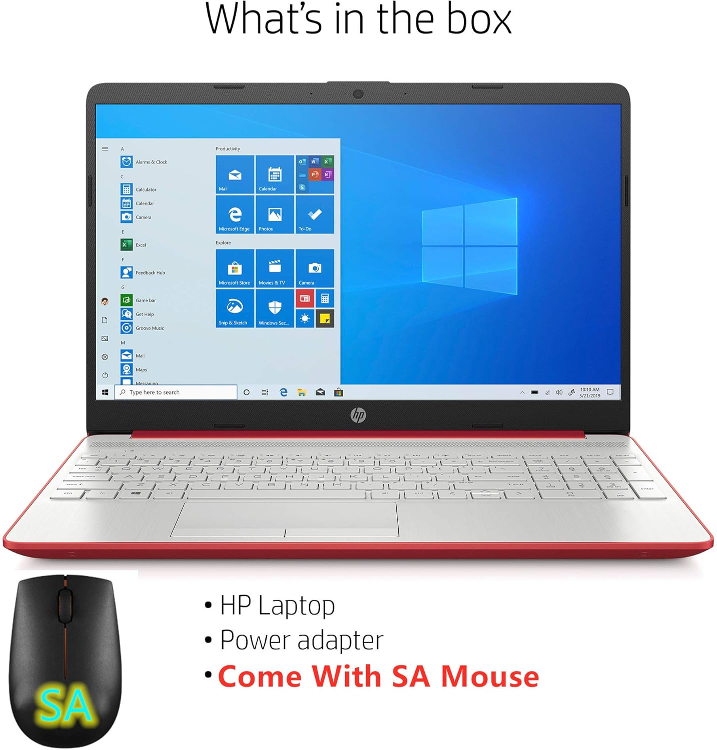 Flаѕh Dеаlѕ - 40% оƒƒ Newest HP 2020 Pavilion 15.6 Intel Pentium Gold 6405U 4GB 128GB SSD Windows 10 Laptop Red with SA M (Renewed)