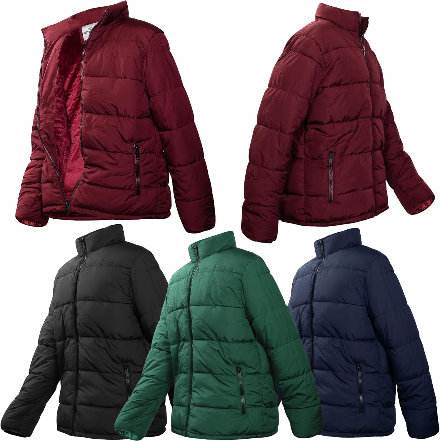 Moda West Bulk 12 Winter Coats For Mens Assorted Sizes