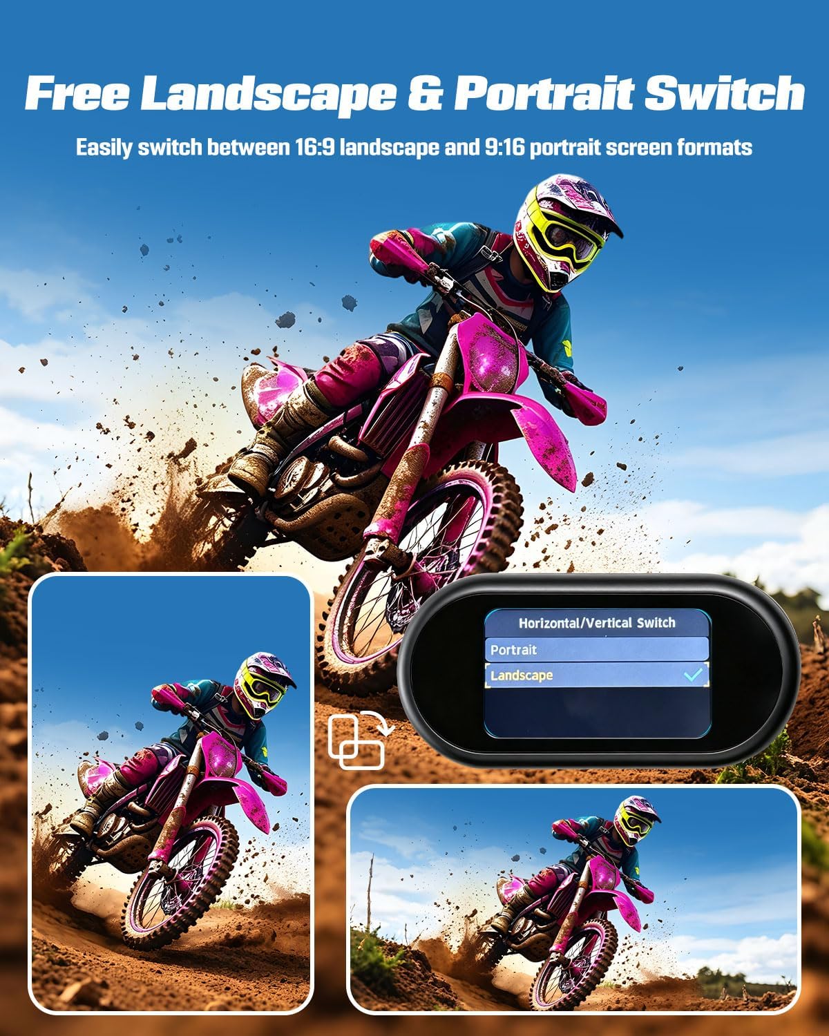 Mini Body Camera, 4K Action Camera Wearable POV Thumb Camera | Magnetic with 1.47" Screen, 360°Rotatable Clip, IP65 Waterproof Thumb Size for TikTok YouTube Vlogging Traveling (32GB Crad) 5 81qffW5 +eL. AC SL1500