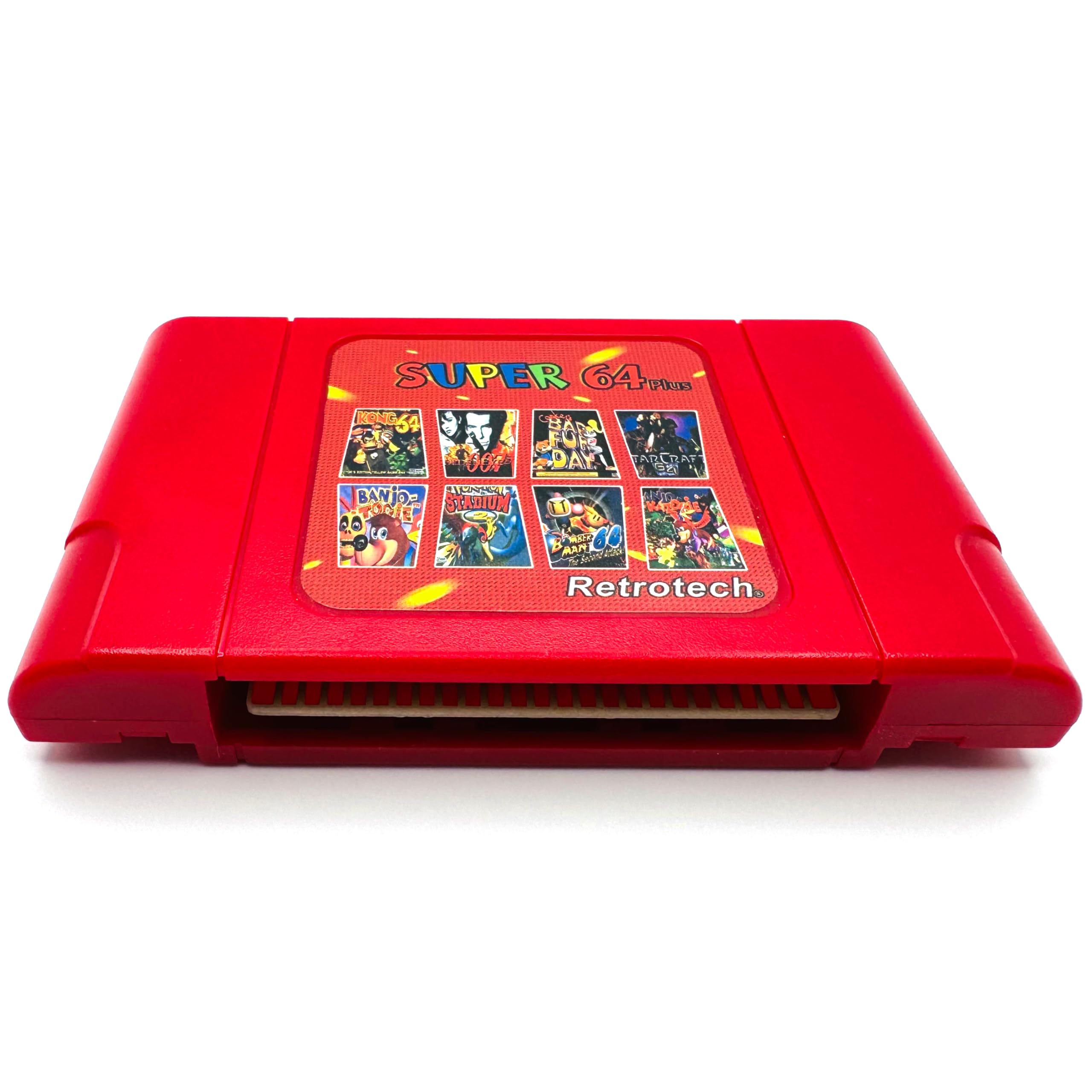 Retrotech Super 64 Plus 340 en 1 Cartouche de jeu pour console de jeux vidéo Nintendo N64