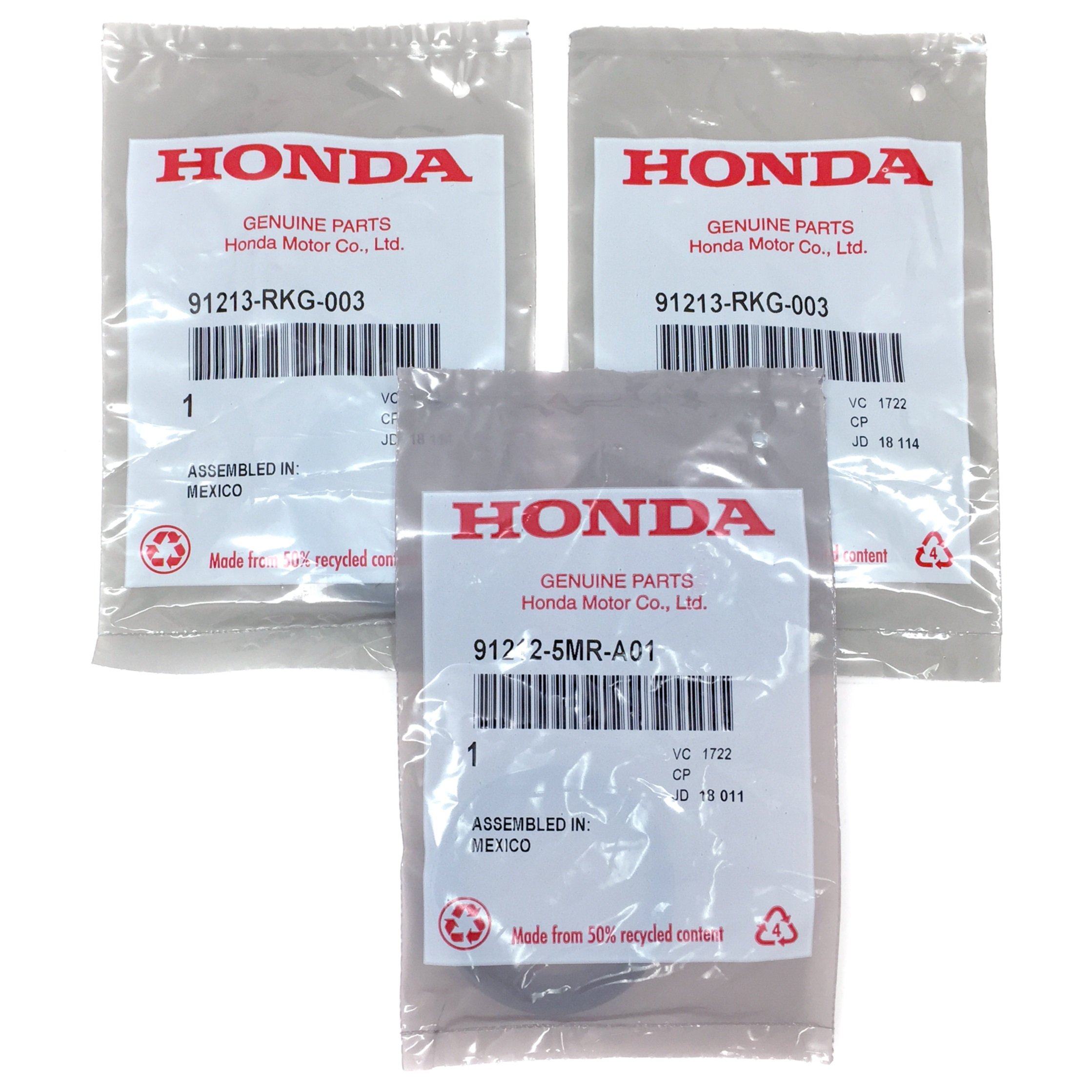 sellos del árbol de levas/cigüeñal Kit de Correa dentada – Servicio – auténtica Honda/Acura V6 Cam manivela