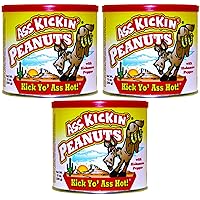 Vista 11 de KICKIN' - Cacahuetes picantes con pimienta habanero – 12 onzas – Cacahuetes picantes y picantes de primera calidad – El mejor aperitivo picante