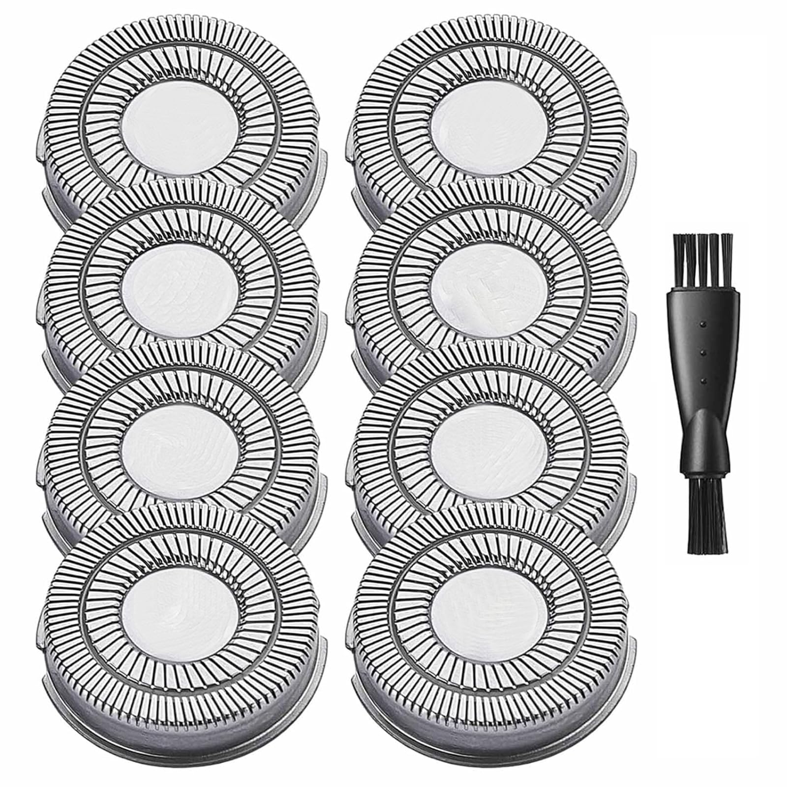 Head shaver replacement heads Compatible With skull shaver replacement Heads, Compatible With pitbull gold pro head shaver And Sliver For Pitbull Platinum Pro And For Palm Electric Razors 8 Pack
