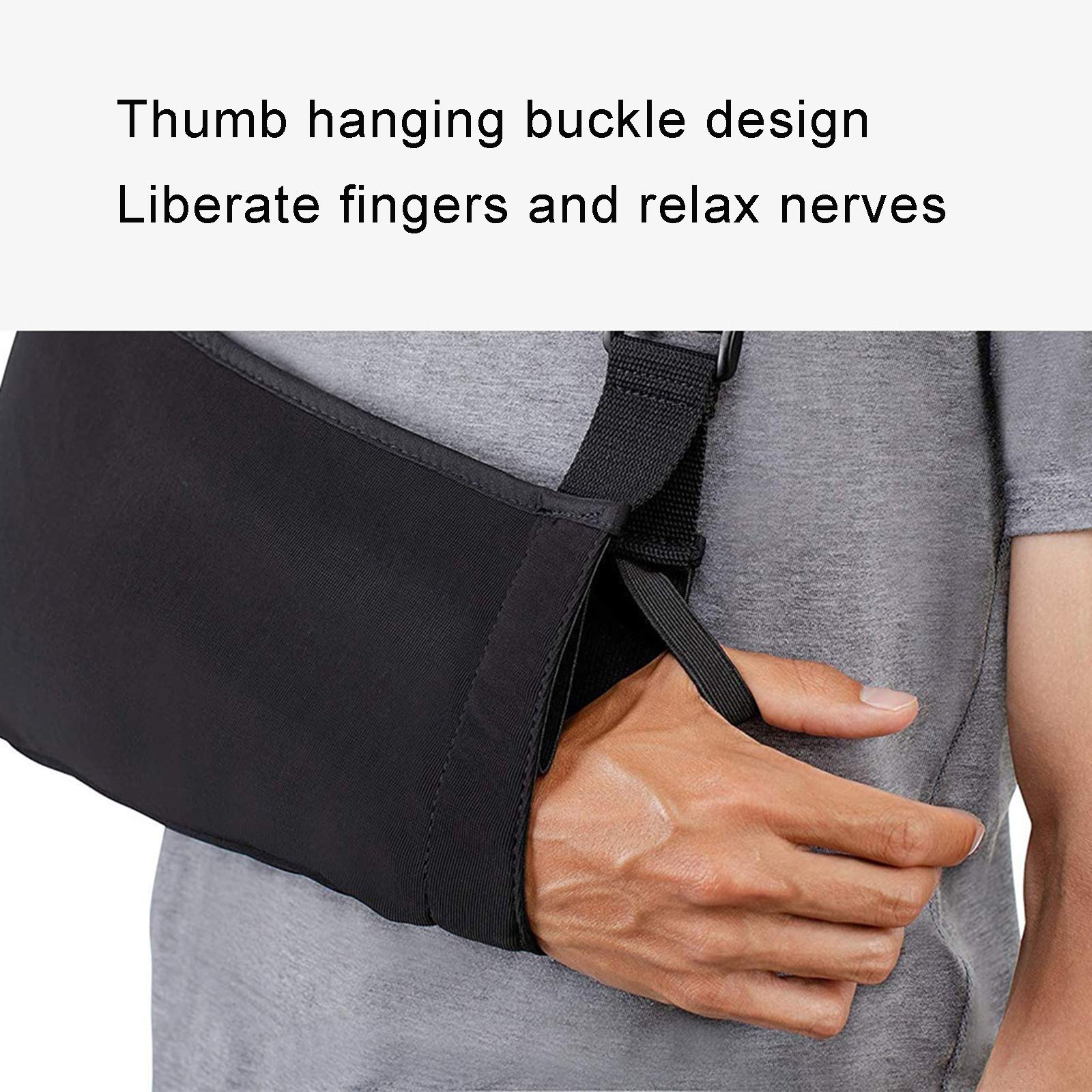 Cabestrillo para brazo Soporte de brazo ajustable, liviano, transpirable, cabestrillo médico de diseño ergonómico para brazo fracturado roto Codo Muñeca, universal para brazos izquierdo y de