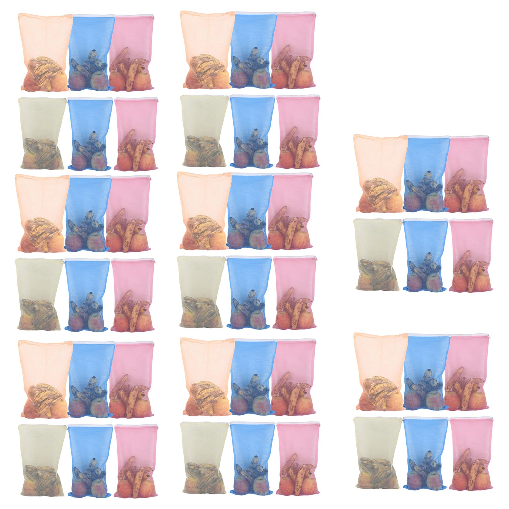 Kuber Industries Pack of 48 Reusable Fridge Mesh Bags | Vegetable Bags For Fridge Storage | Storage Bags For Kitchen | Multi-purpose | Assorted (B0D7BTZBKH) Amazon Price History, Amazon Price Tracker